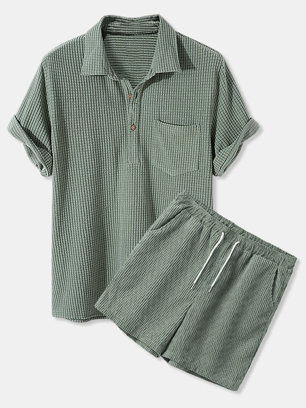 Luxee polo and shorts set